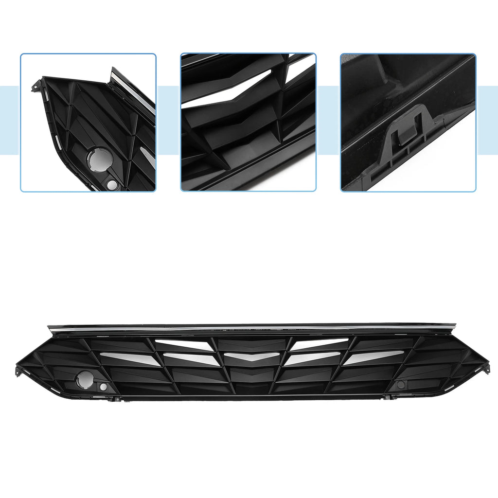Front Upper Bumper Grille for Hyundai Elantra (2021–2022) - Black