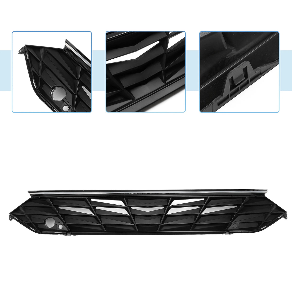 Front Upper Bumper Grille for Hyundai Elantra (2021–2022) - Black