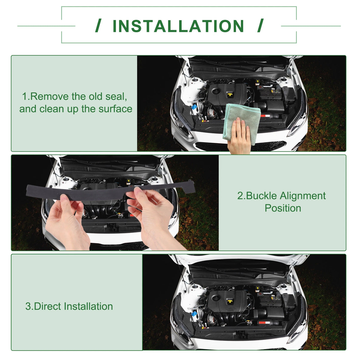 Front Engine Hood Sealing Strip No. 74122TR0A00 for Honda Civic (2012–2015)