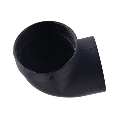 Heater Pipe Connector for Plastic 75mm Black (1 pcs)
