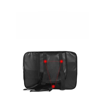 Electric Bike Rear Storage Bag Waterproof PU Leather Hard Shell 35x25x13cm