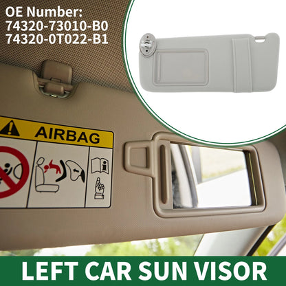 Left Sun Visor for Toyota Venza (2009–2015) with Mirror No. 74320-73010