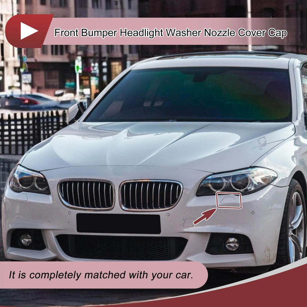 Front Left Bumper Trim Nozzle Cover Replacement for BMW 320i (2013–2018)