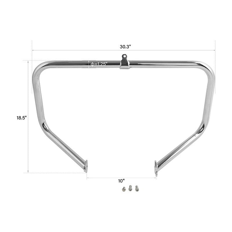 Chrome Engine Guard Crash Bar for Harley Touring (1997–2024)