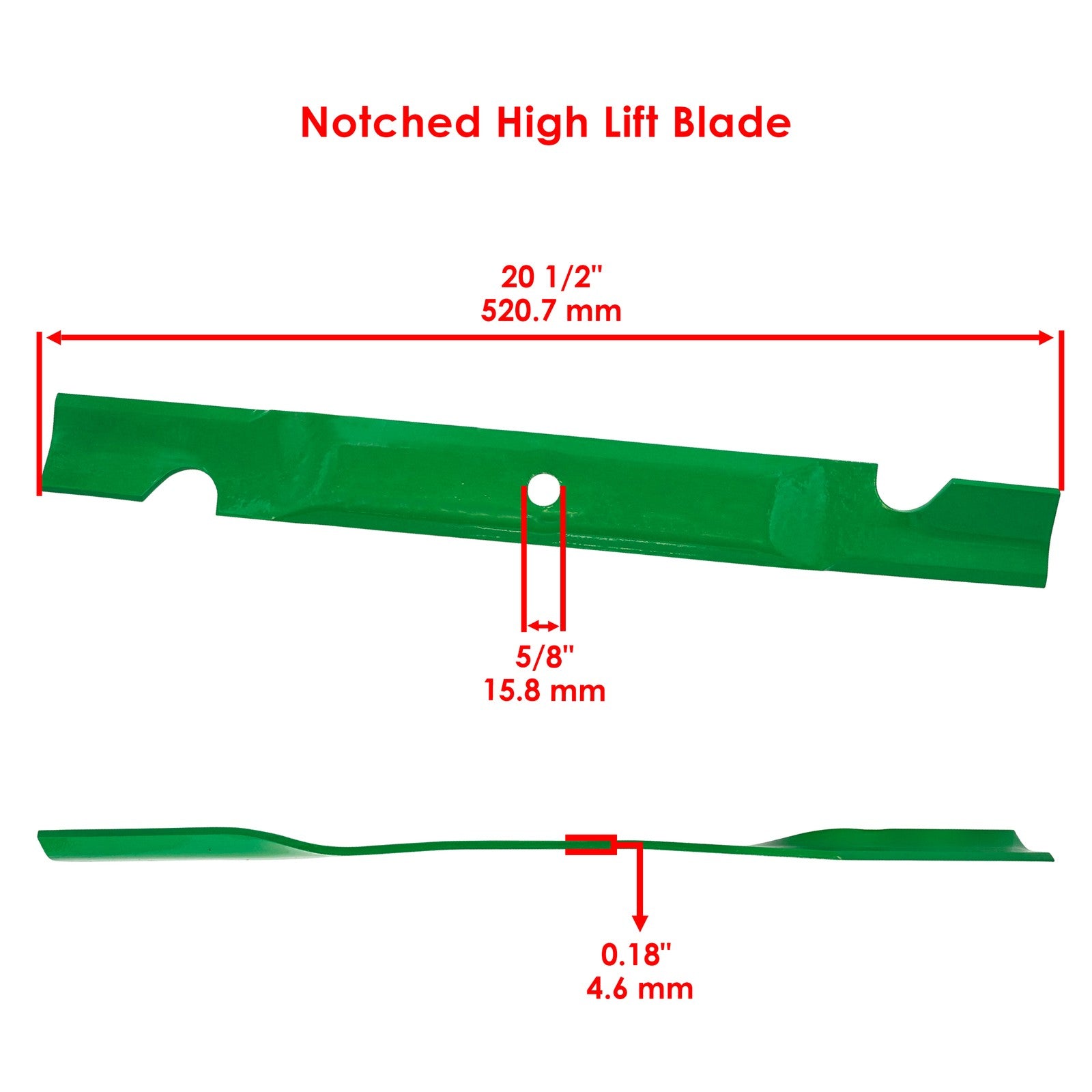 60 Inch Deck Blade with Bolt Replacement for Toro Z500 Z528 (2005–2020)