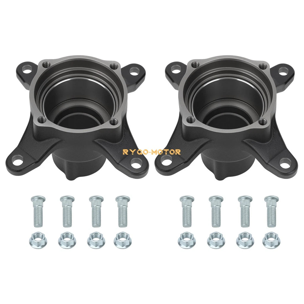 2X Front Wheel Hubs & Studs for Polaris Xplorer 250 300 400 500 Worker 335 500
