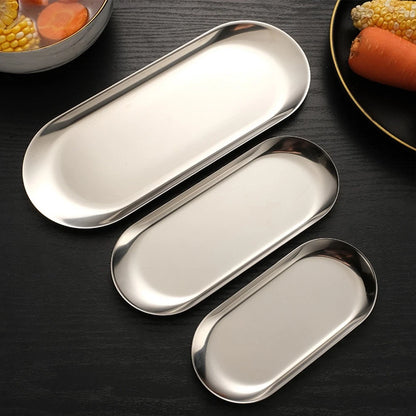 Multi Purpose Oval Tray for Bathroom Kitchen Bedroom Organization