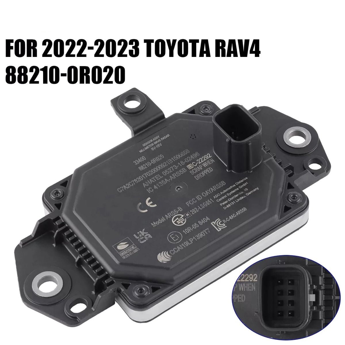 1Pc Adaptive Cruise Distance Sensor Radar for Toyota RAV4 (2022–2023)