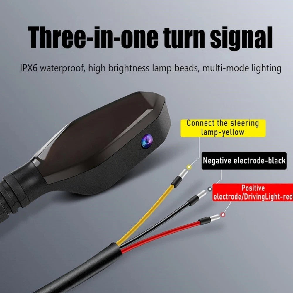 LED Turn Signal Blinker Running Light Indicators for Motorcycle