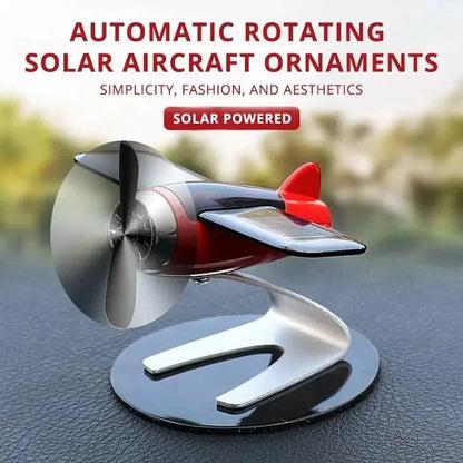 Portable Solar Airplane Ornament for Easy Repositioning