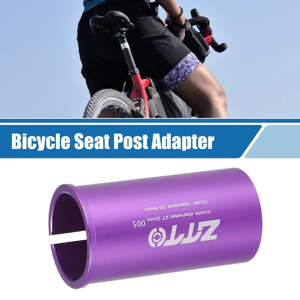 Seat Post Adapter Purple 27.2mm ID to 30.8mm OD Durable for Bicycle