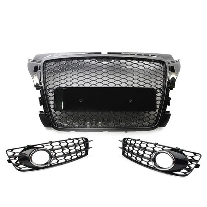 Front Bumper Grille Fog Light Cover for Audi A3 8P (2009–2012)