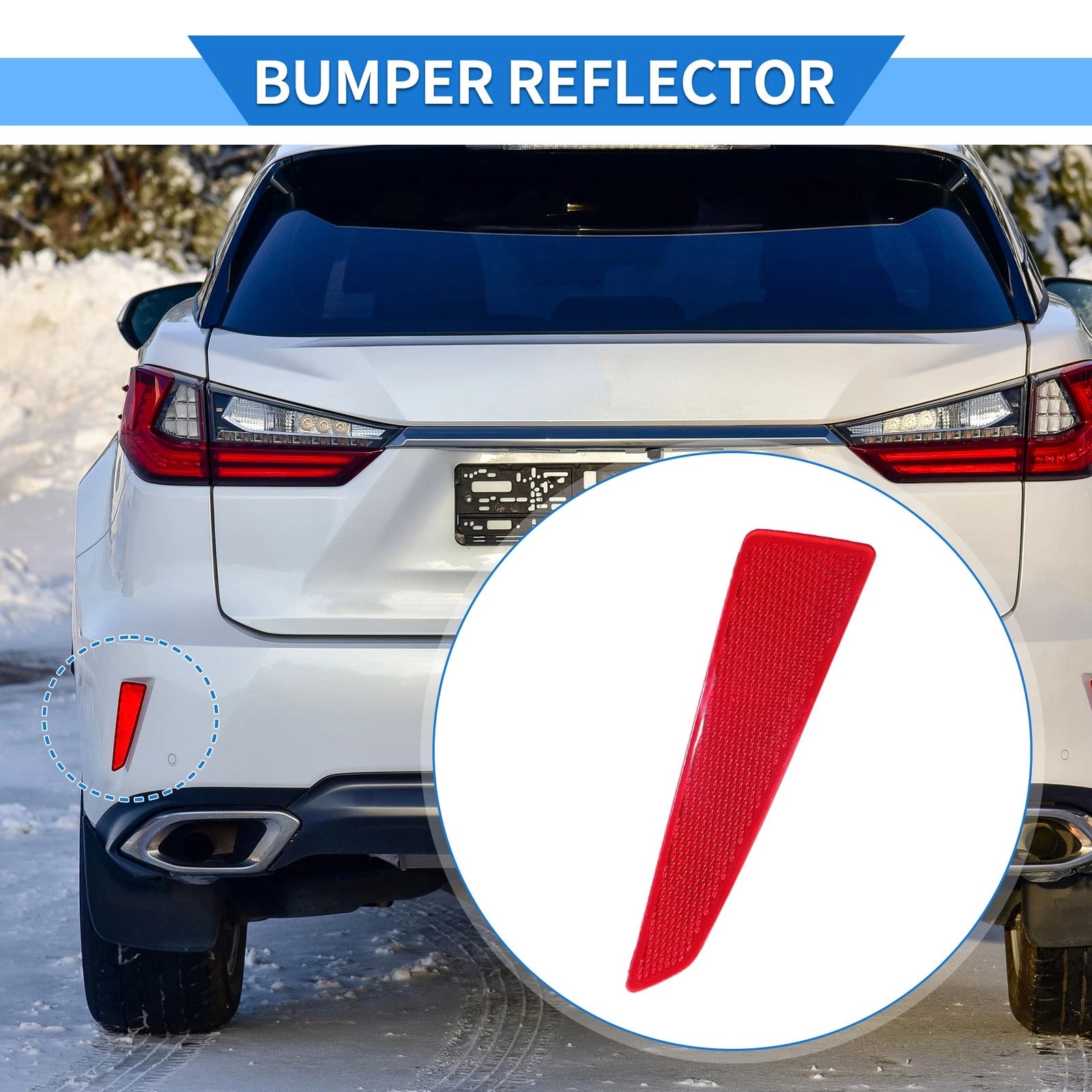 Rear Left Bumper Reflector Replacement for Lexus RX350 (2016–2019)