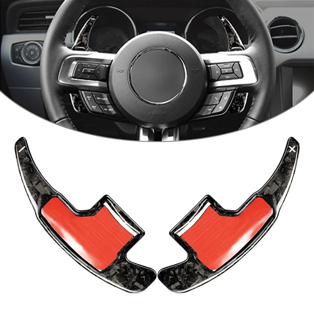 Carbon Fiber Paddle Shifter Extensions for Ford Mustang (2015–2021)