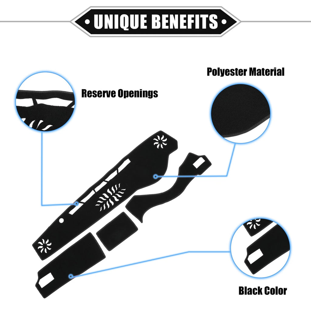 Dashboard Dash Cover Mat Protector for Lexus IS 30 Series (2013–2023) Black