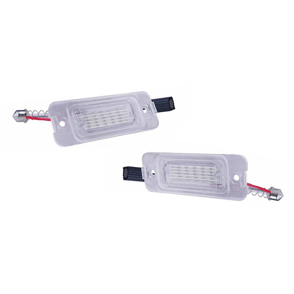 Pair White LED License Plate Light for Mercedes-Benz ML W164 GL X164 (2006–2011)