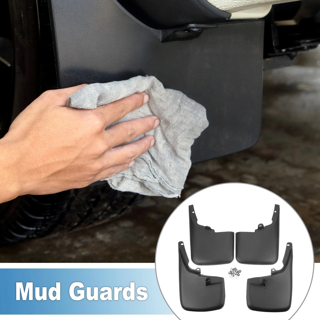 Front Rear Side Mud Flaps Splash Guards Replacement for Ford F-250 (2011–2016)