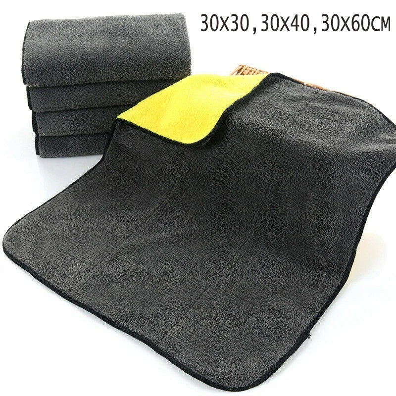 1Pcs Absorbent Microfiber Towel Car Home Kitchen Washing Clean Wash Cloth 3 SIZE