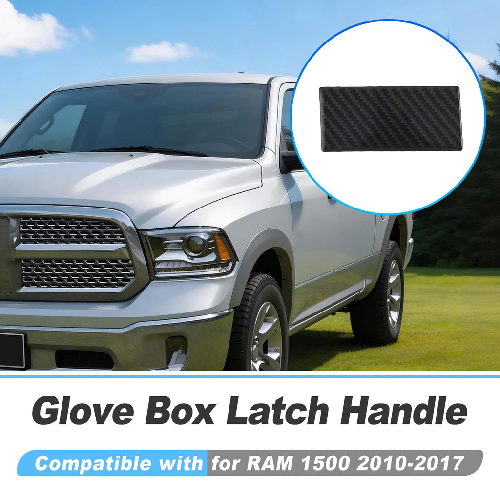 Glove Box Latch for RAM 1500 (2010–2017) Carbon Fiber Black Plastic