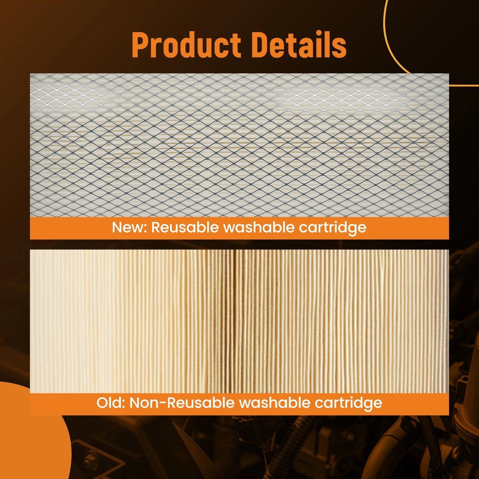 2X Engine Air Filter for Takeuchi TL140 119117-12560