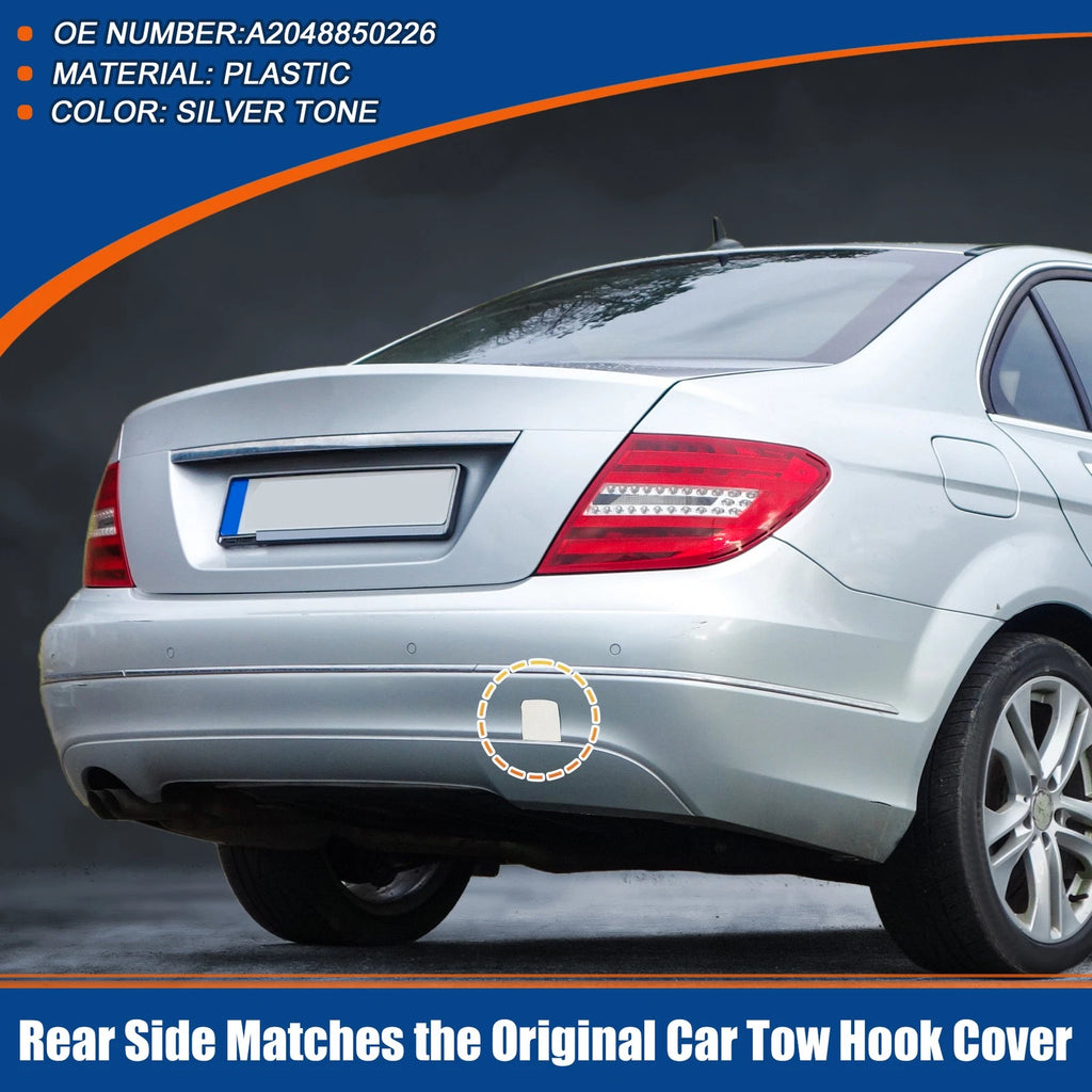 Rear Tow Hook Cover Replacement for Mercedes-Benz C-Class (2015–2021)