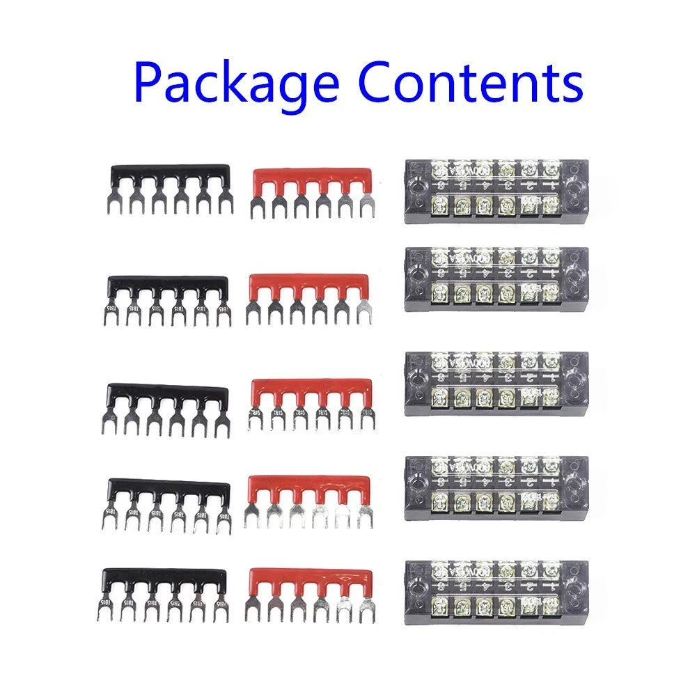 6-Point Dual Row Power Distribution Bus Bar Kit for Auto Marine (3190571519)