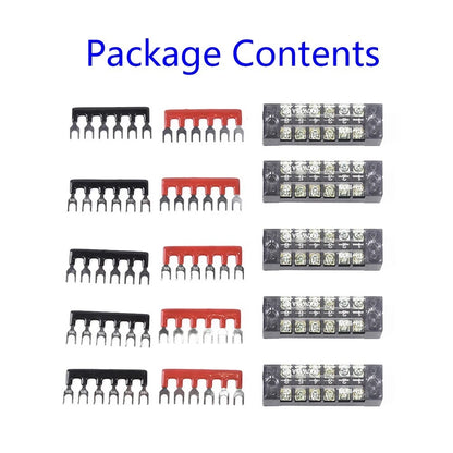 6-Point Dual Row Power Distribution Bus Bar Kit for Auto Marine (3190571519)