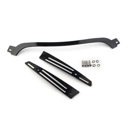 Split Windshield Trim Kit for Harley Touring Road Glide FLTRX (2015–2017) Black