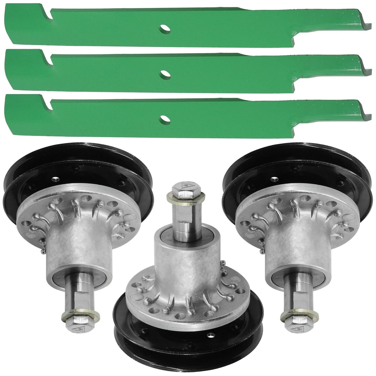 Deck Spindle Pulley Blade Replacement for Exmark LZ Series (2000–2018)