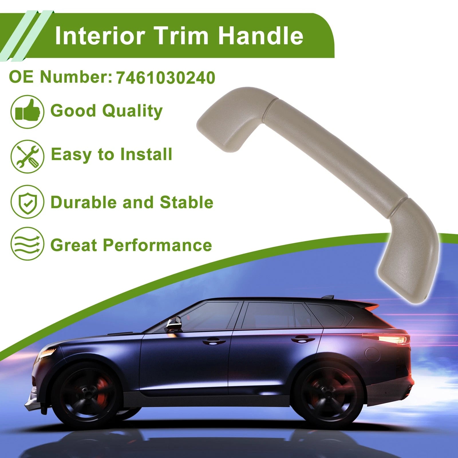 Interior Grab Handle A Pillar Replacement for Toyota Camry (2007–2011) Beige