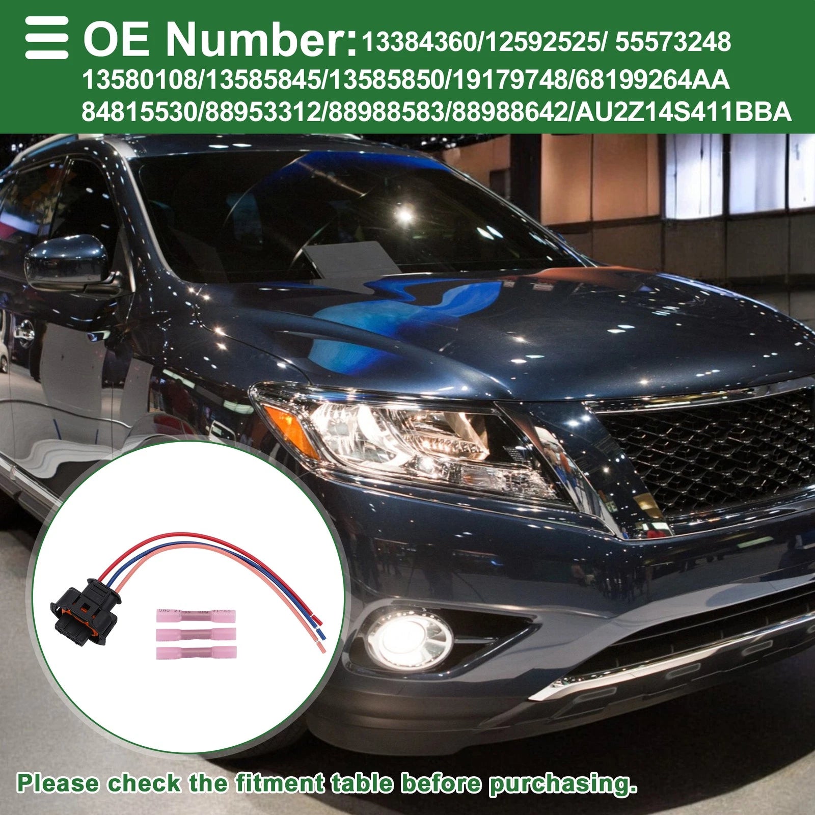 3 Pin Sensor Wiring Harness Replacement for Buick Encore (2013–2020)