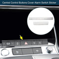 Central Control Buttons Cover Alarm Switch Replacement for Audi A6 A7 (2012–2022)
