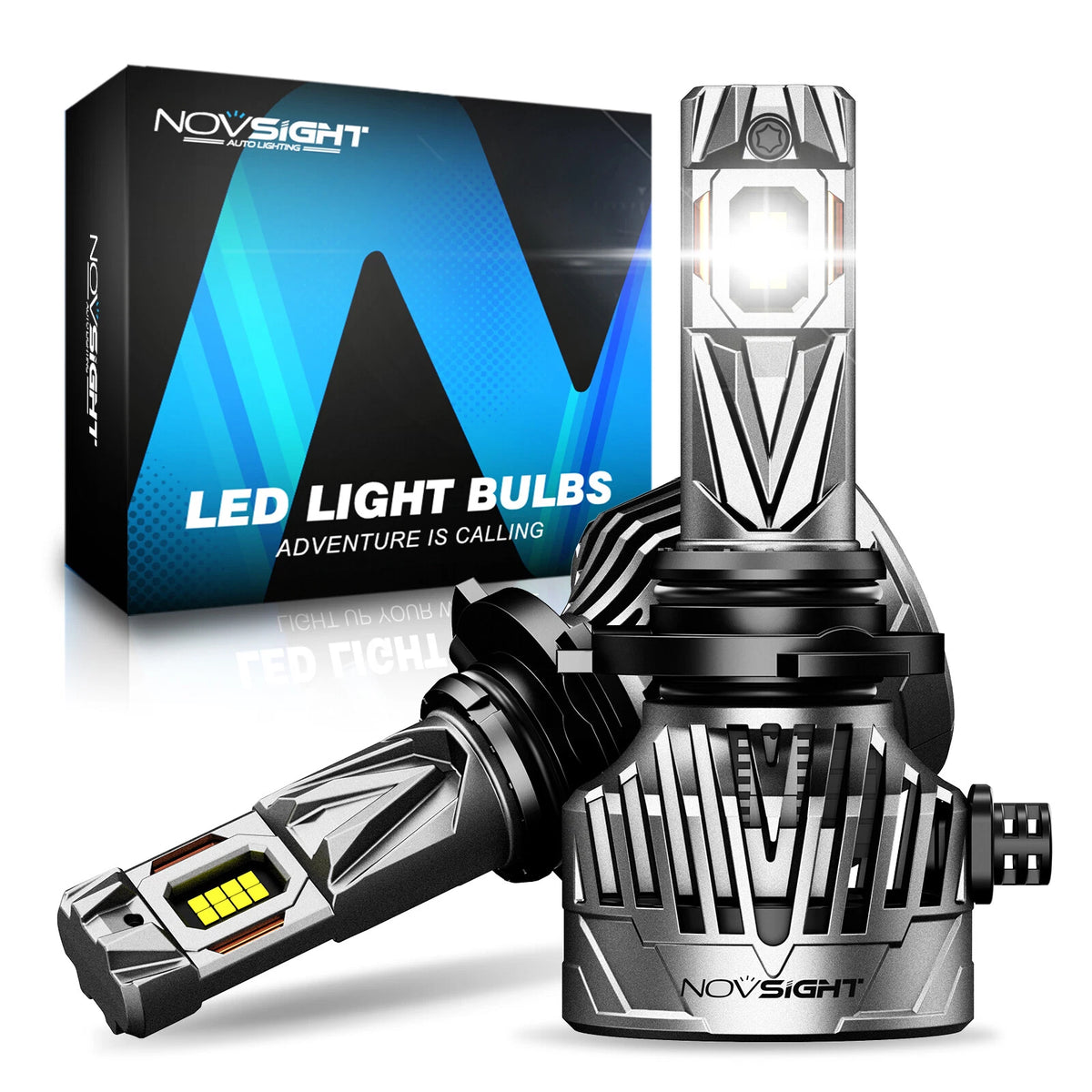 2X 9006/HB4 LED Headlight Bulbs for High Low Beam (6500K, 30000LM, 130W)