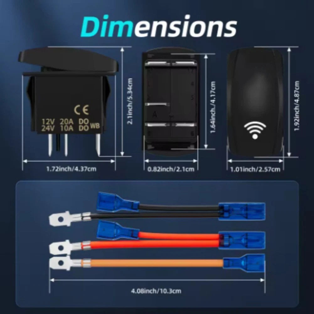 Rocker Switch 12V 24V for Starlink Mini Satellite System