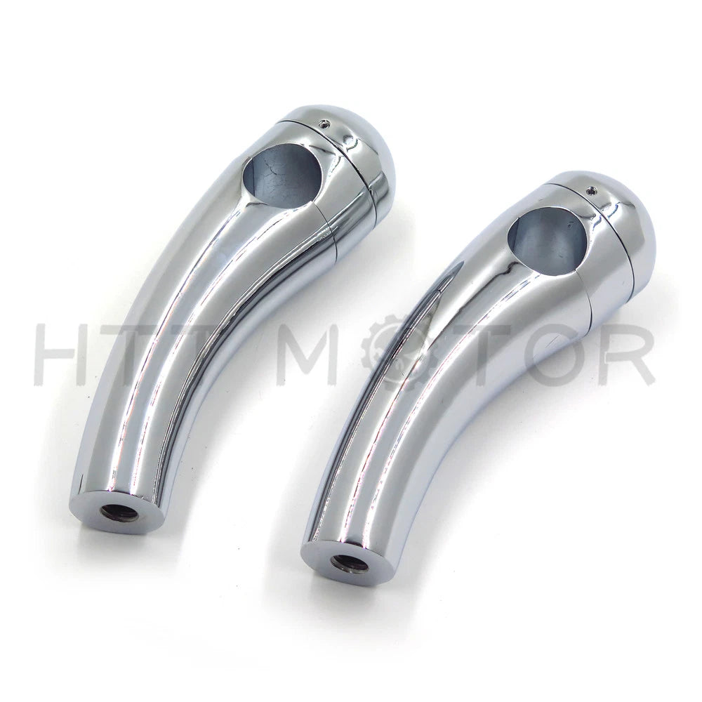 1" Chrome Handlebar Risers for Harley Chopper Dyna