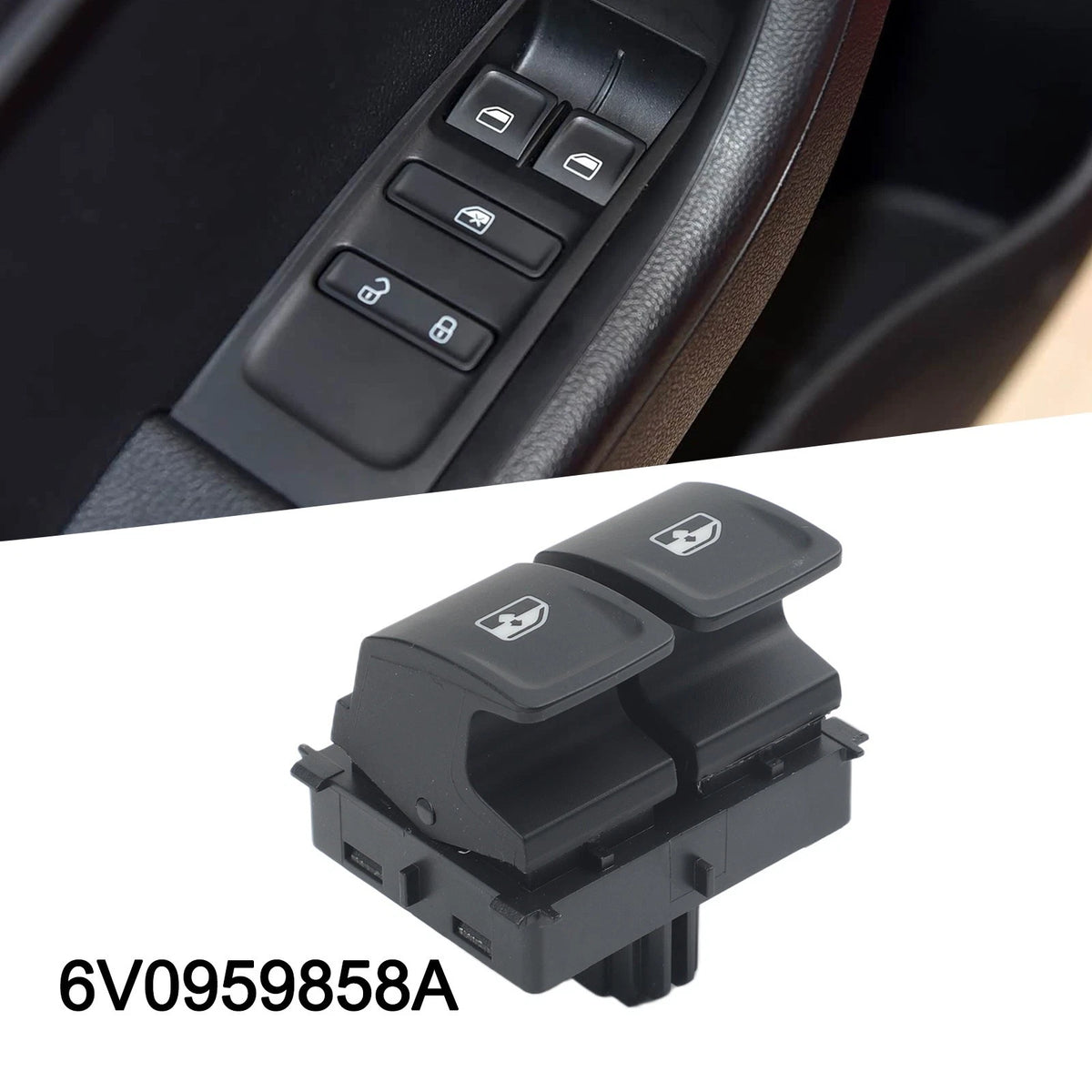 Driver Side Power Window Switch for Skoda Fabia (2014–2021)