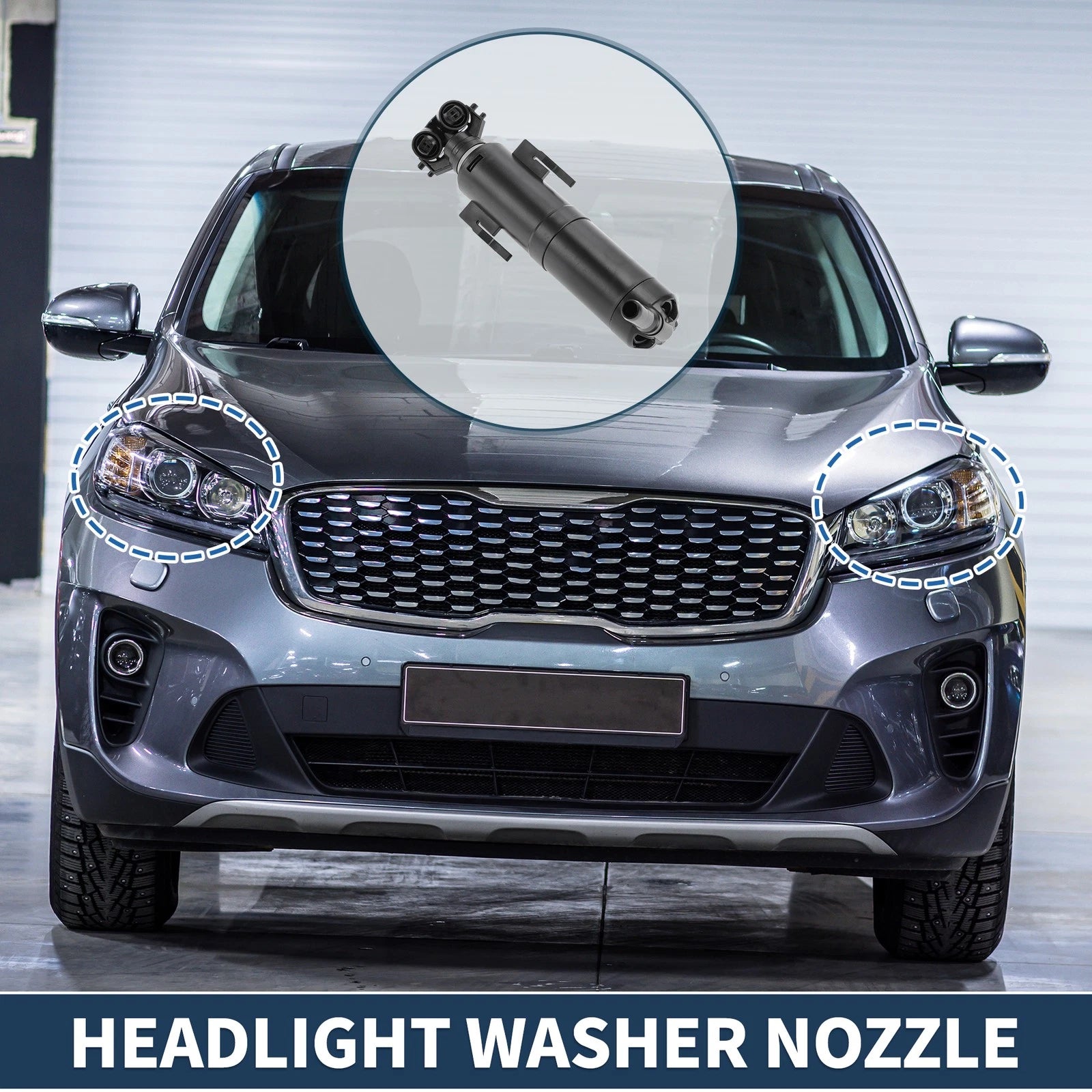 Headlight Washer Nozzle Driver Side Replacement for BMW X1 (2013–2015)
