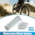 36pcs J Bend Bicycle Spokes Galvanized 109mm with Nipples for 14G