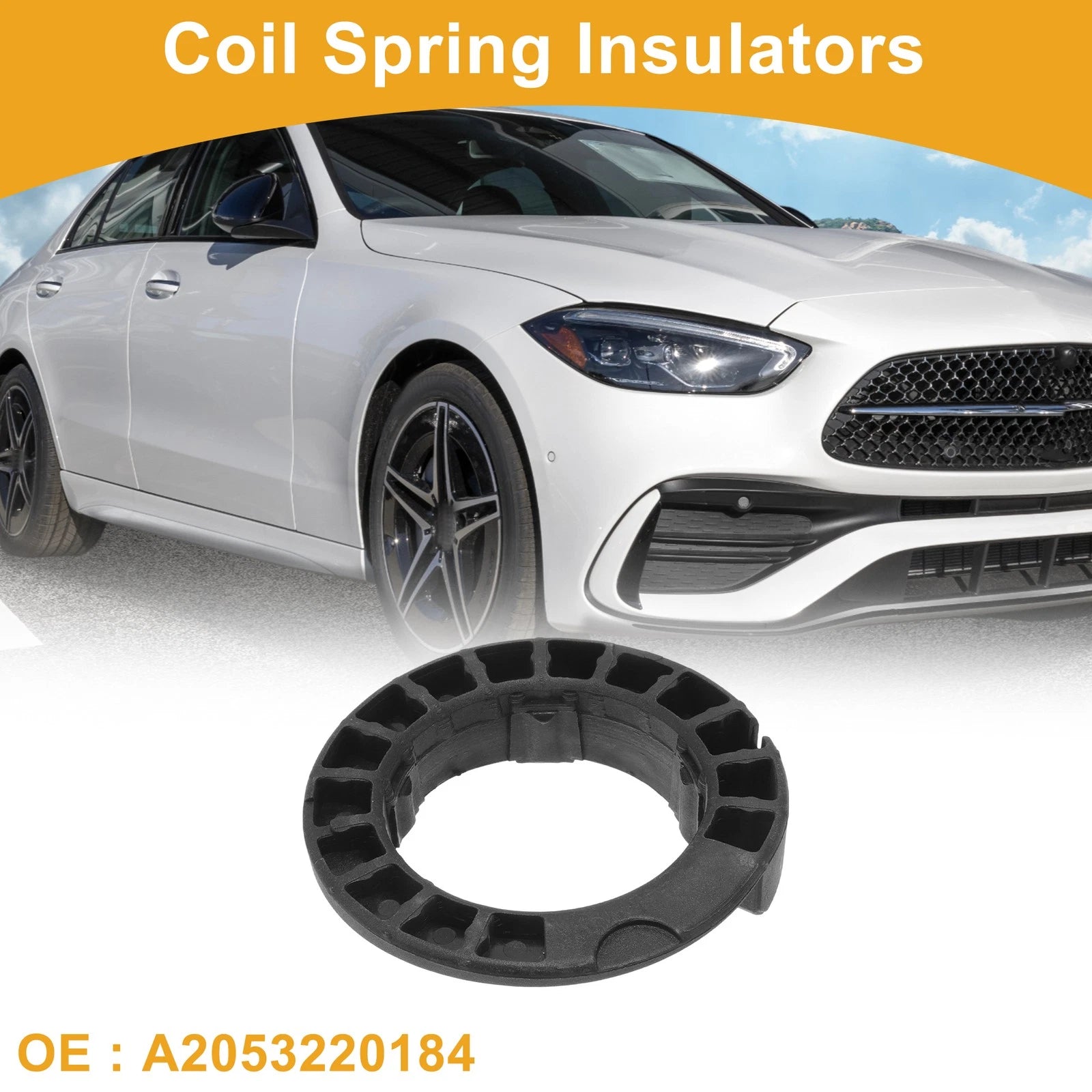 Upper Coil Spring Insulators for Mercedes-Benz C300 (2015–2021)