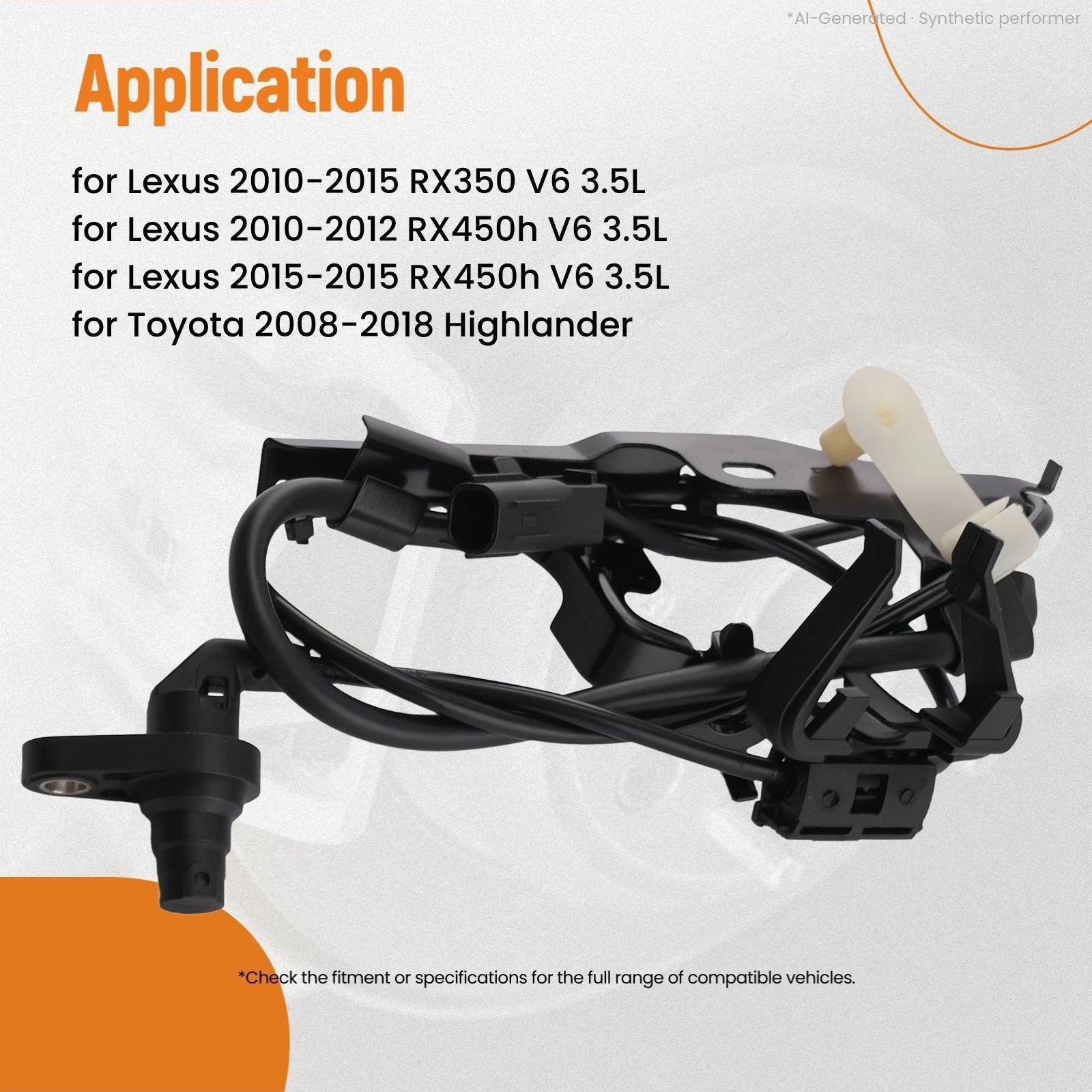ABS Wheel Speed Sensor Front Left for Lexus RX350 (2010–2015) 895430E030