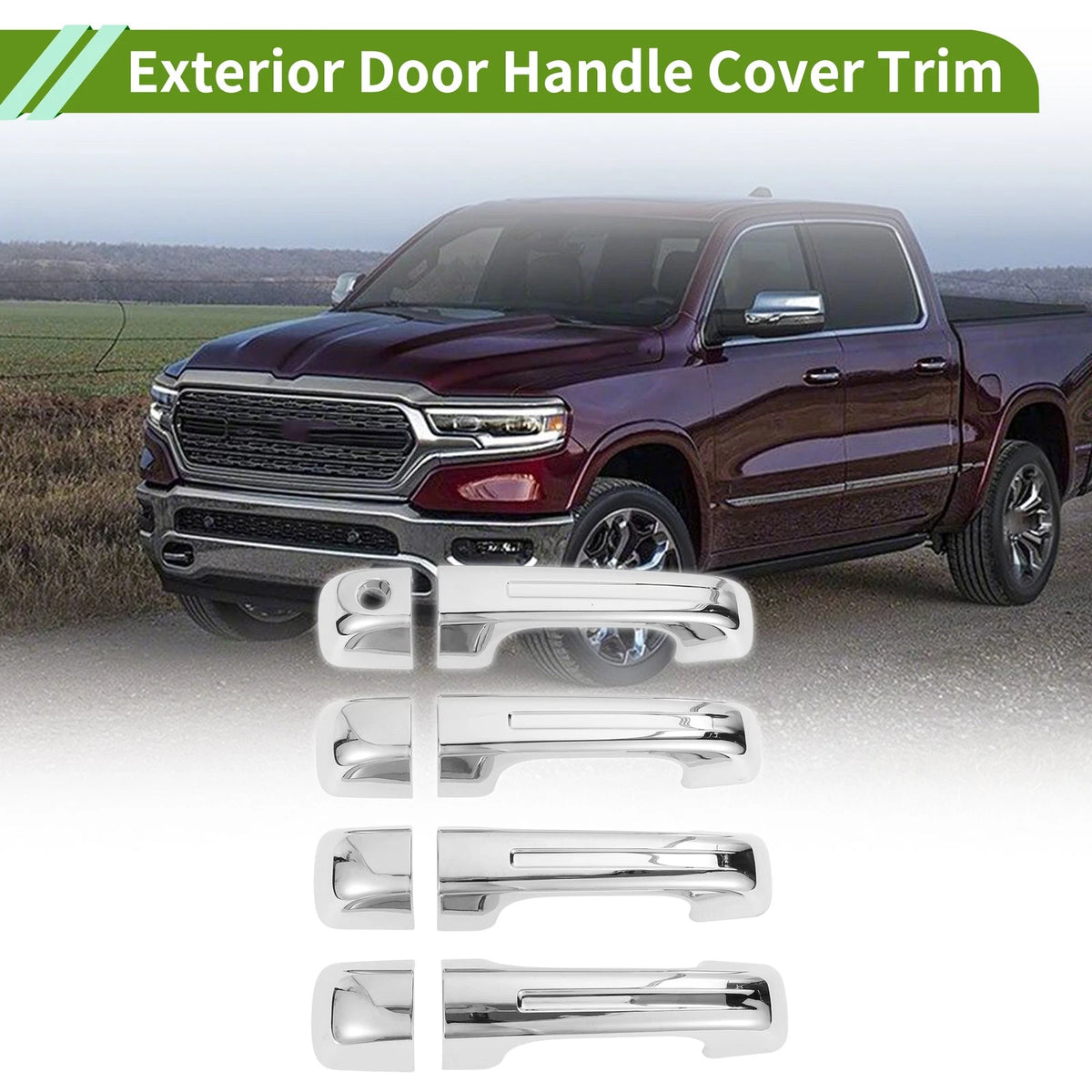 Exterior Door Handle Cover Trim OEM for Dodge Ram 1500 (2019–2024)