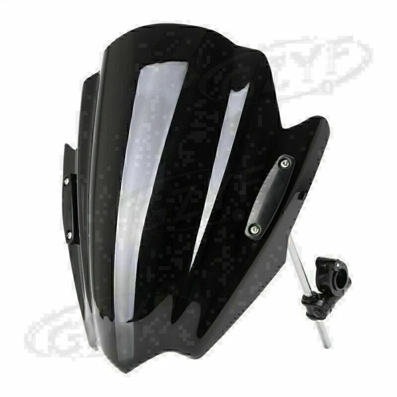 7/8" & 1" Handlebar Mount Front Windshield for Universal Motorcycles (65YF094)