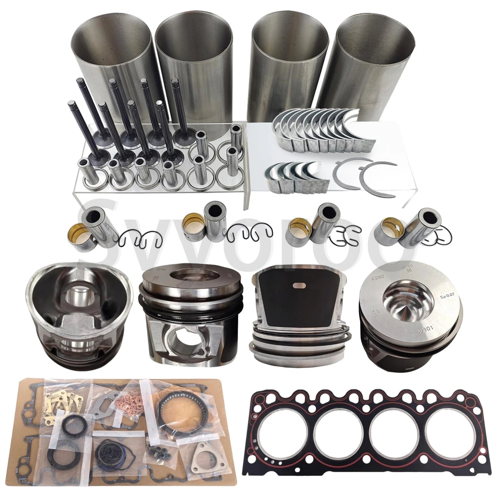 Engine Overhaul Rebuild Kit for Deutz Bobcat Forklift (BF4M1011, BF4M1011F)
