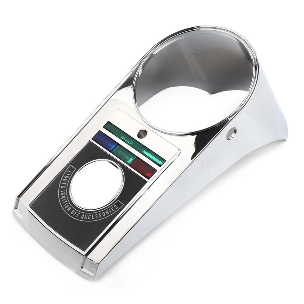 Chrome Speedometer Dash Panel Cover Kit for Harley Softail (1991–1995)
