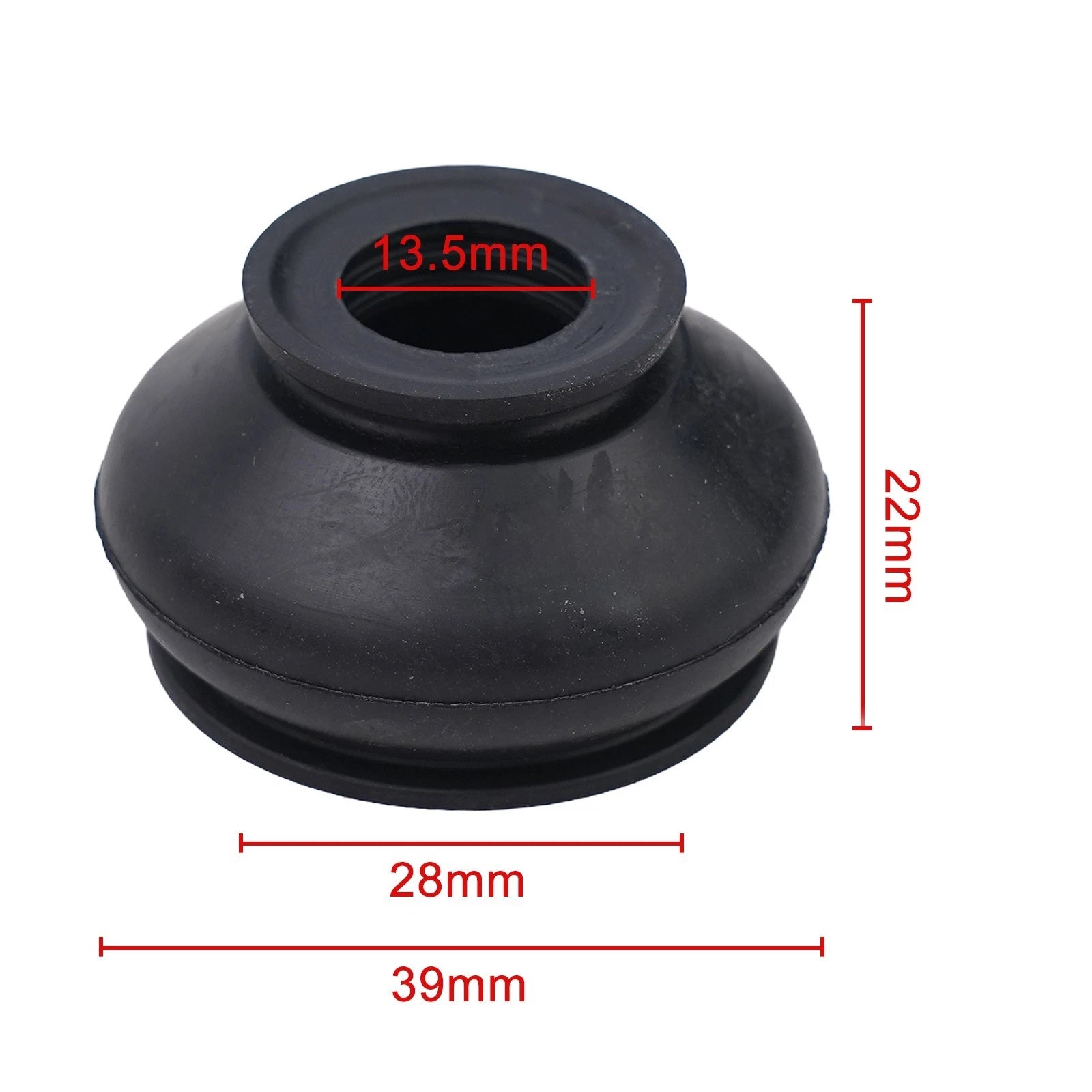 2X Dust Boot Covers for Track Rod End (Black)