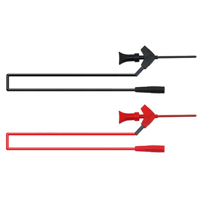 2X Multimeter Test Hook Clips with 26AWG Silicone Wires for IC Testing