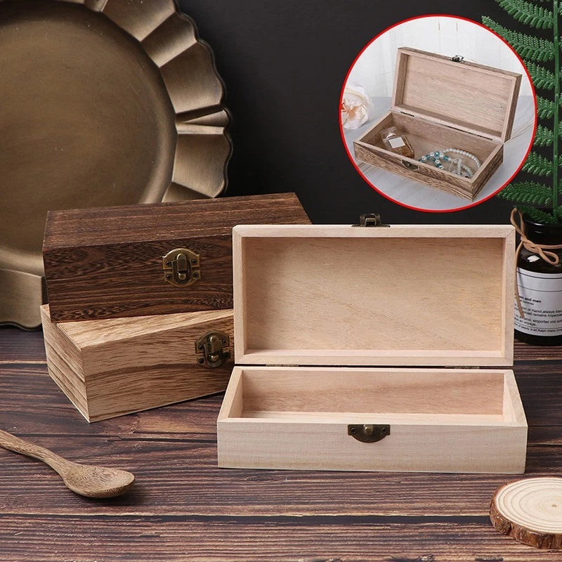 Storage Box for Manual Polishing (Natural/Light/Dark) Rectangular Retro Style