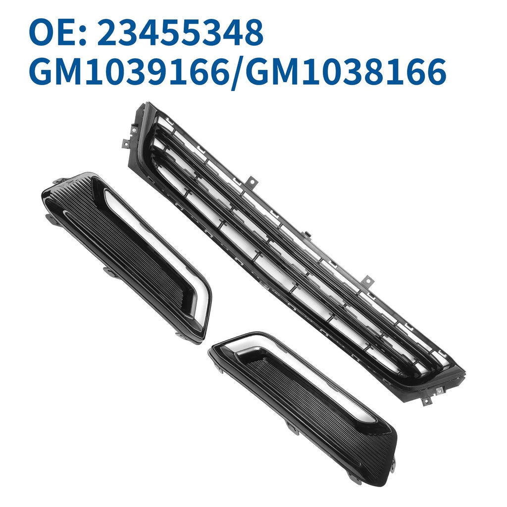 Front Lower Bumper Grille Grill Set for Chevrolet Impala (2014–2020)