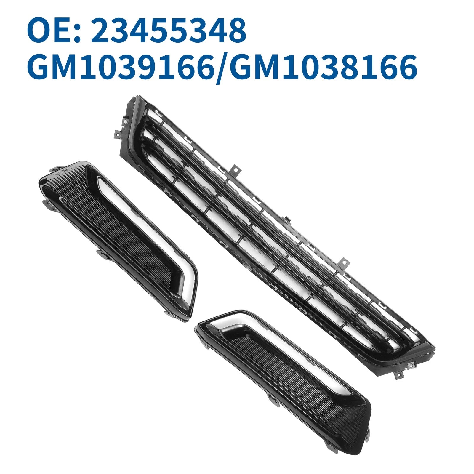 Front Lower Bumper Grille Grill Set for Chevrolet Impala (2014–2020)