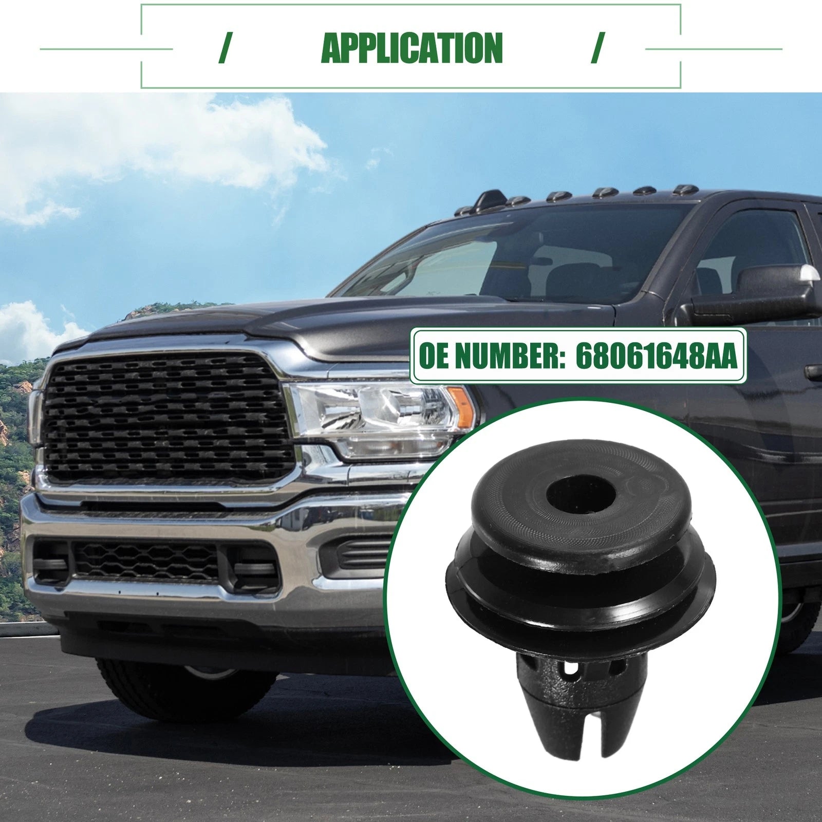 Tail Light Lamp Retainer Clip Replacement Set for Dodge Ram 1500 (2019–2024)